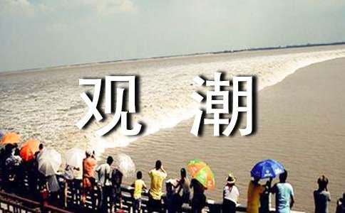 觀潮作文400字4篇