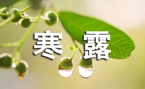 寒露時(shí)節(jié)諺語(yǔ)